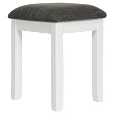 Cannes Upholstered Dressing Table Stool - Painted White Cannes Upholstered Dressing Table Stool - Painted White