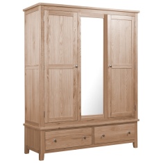 Cannes Triple Wardrobe - Oak