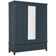 Cannes Triple Wardrobe - Painted Blue Cannes Triple Wardrobe - Painted Blue