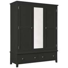 Cannes Triple Wardrobe - Painted Charcoal