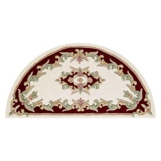 Melrose Royal 69x137cm Half Moon Rug - Cream/Red Melrose Royal 69x137cm Half Moon Rug - Cream/Red