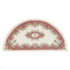 Melrose Royal 69x137cm Half Moon Rug - Cream/Rose Melrose Royal 69x137cm Half Moon Rug - Cream/Rose