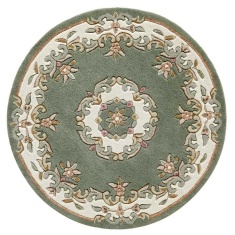Melrose Royal Round Rug - Green Melrose Royal Round Rug - Green