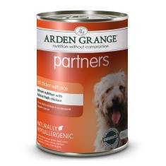 Arden Grange Adult Partners Wet Dog Food with Fresh Chicken & Rice - 6 x 395g Arden Grange Adult Partners Wet Dog Food with Fresh Chicken & Rice - 6 x 395g