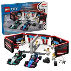 LEGO 60444 F1 Garage & Mercedes-AMG & Alpine Cars