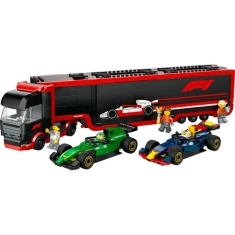 LEGO City 60445 City F1 Truck with RB20 & AMR24 F1 Cars