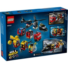 LEGO City 60462 Helicopter, Fire Engine & Submarine Remix