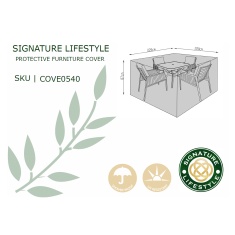 Signature Weave Cover For Edwina 4 Seat Dining Set Signature Weave Cover For Edwina 4 Seat Dining Set