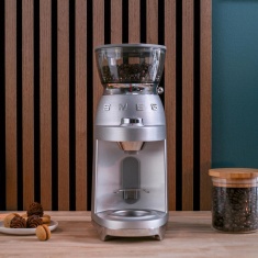 Smeg CGF02SSUK Mini Pro Coffee Grinder - Stainless Steel