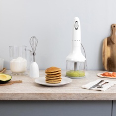 Smeg HBF03WHUK 4-in-1 Hand Blender with Accessories - White