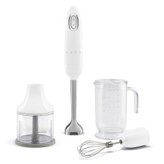 Smeg HBF03WHUK 4-in-1 Hand Blender with Accessories - White Smeg HBF03WHUK 4-in-1 Hand Blender with Accessories - White