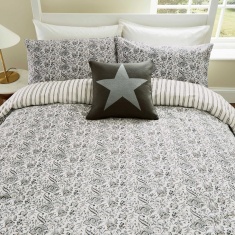 Helena Springfield Byron Duvet Set - Grey & Linen