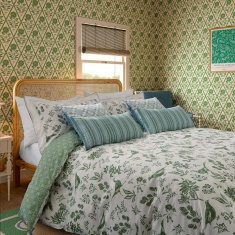 Joules Festival Pheasants Duvet Set - Green