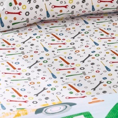 Catherine Lansfield Digger Dreams Fitted Sheet - Multi