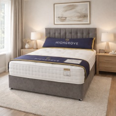 Highgrove Brixton Mattress & Divan Set With Headboard Highgrove Brixton Mattress & Divan Set With Headboard