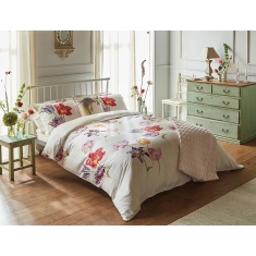 Sanderson Tulipomania Duvet Cover Set - Rose Red/Amethyst