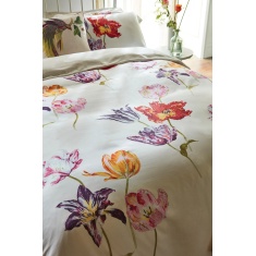 Sanderson Tulipomania Duvet Cover Set - Rose Red/Amethyst