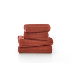 Deyongs Rialto Ribbed Towel - Paprika