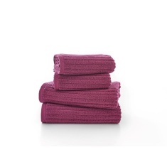 Deyongs Rialto Ribbed Towel - Cerise