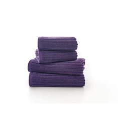 Deyongs Rialto Ribbed Towel - Purple