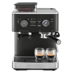 KitchenAid 5KES6551BBK Semi Automatic Espresso Machine with Burr Grinder - Cast Iron Black