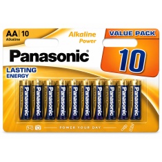 Panasonic AA Alkaline Power Batteries - 10 Pack