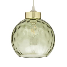 BHS Deana Dimpled Glass Ball Easyfit - Dark Green