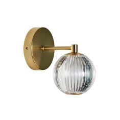 BHS Rimi Acrylic Ball Wall Light - Brass