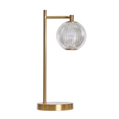 BHS Rimi Acrylic Ball Table Lamp - Brass