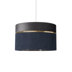 BHS Violet 40cm Mixed Fabric Light Shade - Grey
