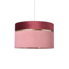 BHS Violet 40cm Mixed Fabric Light Shade - Pink