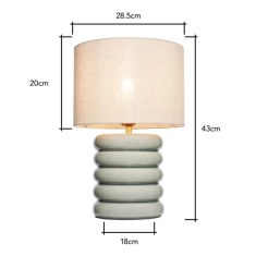 BHS Florence Flump Table Lamp - Pale Green