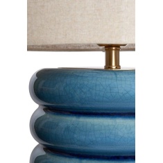 BHS Florence Flump Table Lamp - Blue