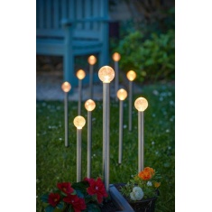 Smart Garden Glowball Stake Lights - Set of 10 Smart Garden Glowball Stake Lights - Set of 10