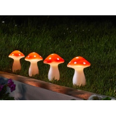 Smart Garden Fairy Mushroom Stake Lights - Set of 4 Smart Garden Fairy Mushroom Stake Lights - Set of 4