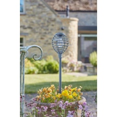 Smart Garden Lumina Faux Rattan Stake Light - Slate Smart Garden Lumina Faux Rattan Stake Light - Slate