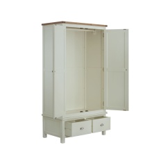 Provence Stone & Oak 2 Door Gents Wardrobe