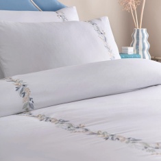 Appletree Julianna Embroidery Duvet Set - White