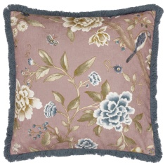 Sanderson Porcelain Garden Feather Rich Cushion 50cm - Blush