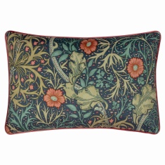 Morris & Co Seaweed Feather Rich Cushion 40x60cm - Indigo