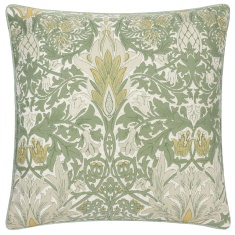 Morris & Co Snakeshead Feather Rich Cushion 55cm - Sunflower/Stone