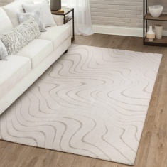 Asiatic Axel AX03 Shaggy Rug - Cream/White