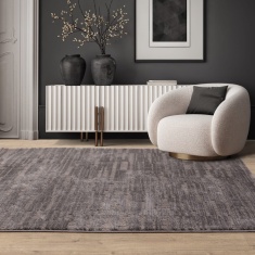 Asiatic Axel AX07 Shaggy Rug - Charcoal