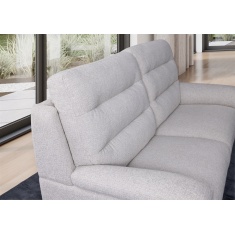 Nelson Power Recliner Fabric Chair With Lumbar Support