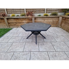 Signature Weave Signature Weave Bettina 6 Seater Hexagon Ceramic Table Dining Set