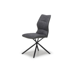 Helena High Backed Fabric Dining Chair - Stone Helena High Backed Fabric Dining Chair - Stone