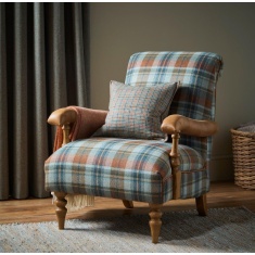 Wood Bros Clayton Fabric Fireside Armchair