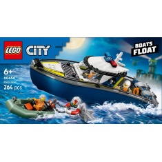 LEGO City 60456 Police Boat Chase Toy with a Floatable Speedboat & Dinghy LEGO City 60456 Police Boat Chase Toy with a Floatable Speedboat & Dinghy