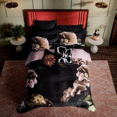Ted Baker Paper Floral Duvet Set - Black