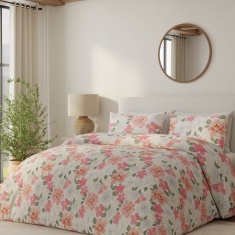 Vantona Ceci Floral Duvet Set - Pink